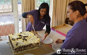 Cutting the cake